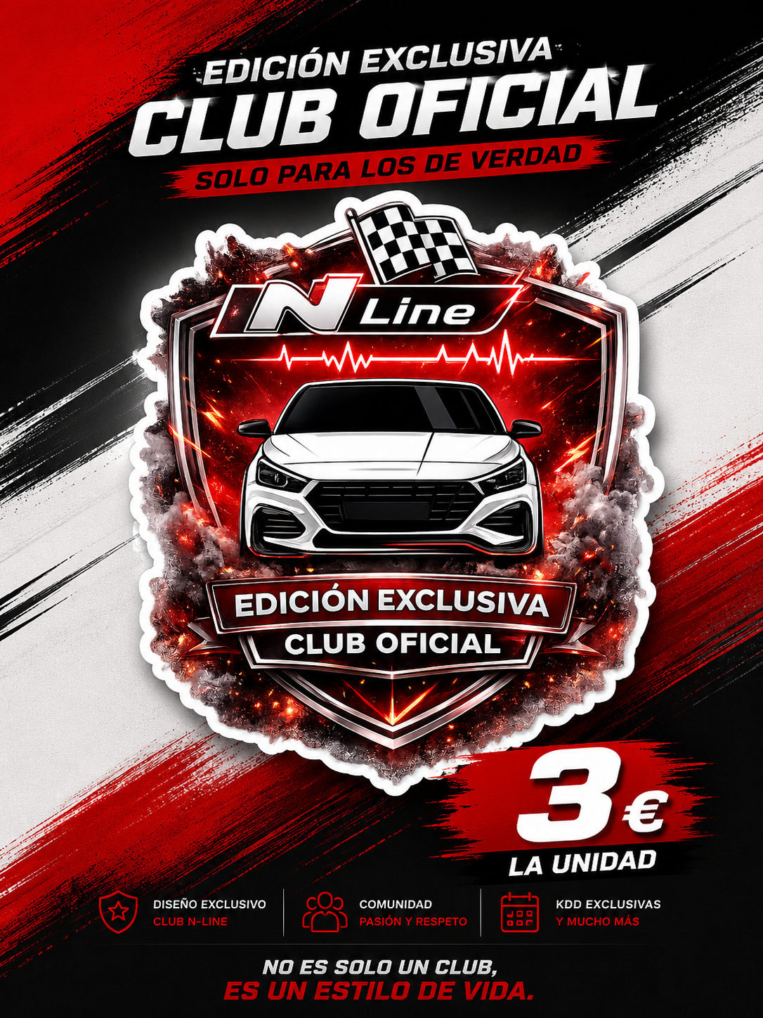 PEGATINA EXCLUSIVA - CLUB N LINE